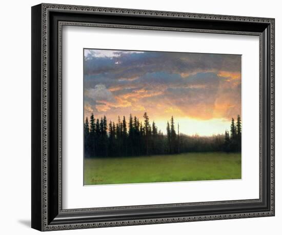 California Sunset-Albert Bierstadt-Framed Giclee Print