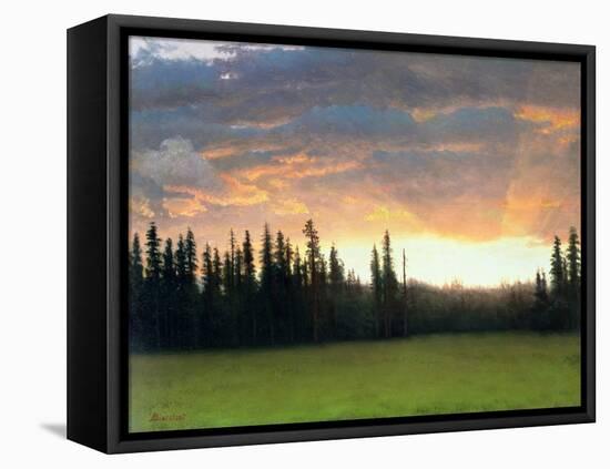 California Sunset-Albert Bierstadt-Framed Premier Image Canvas