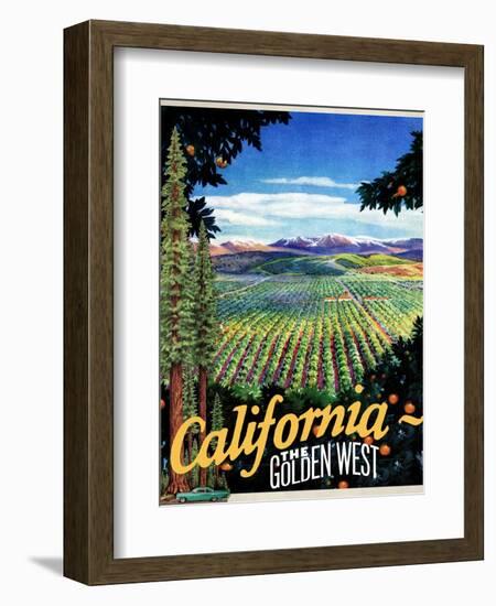 California - The Golden West-null-Framed Giclee Print