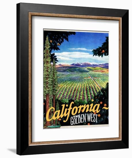 California - The Golden West-null-Framed Giclee Print