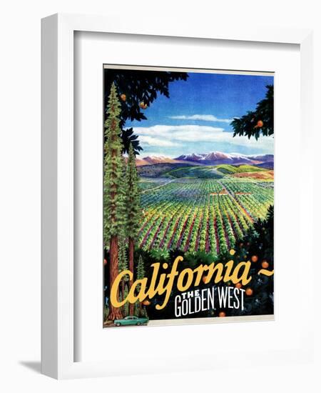 California - The Golden West-null-Framed Giclee Print