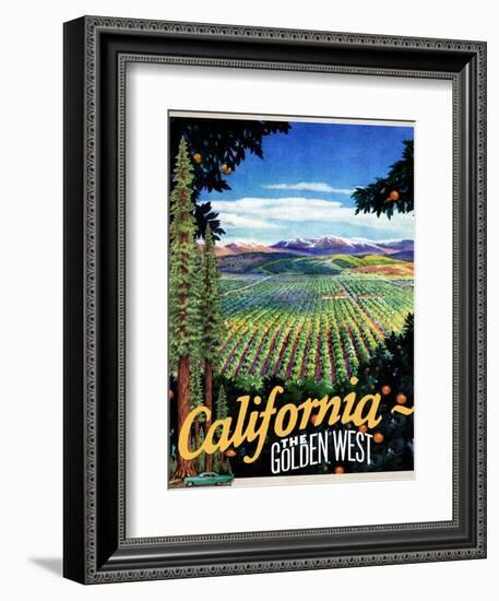 California - The Golden West-null-Framed Giclee Print