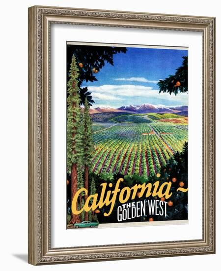 California - The Golden West-null-Framed Giclee Print