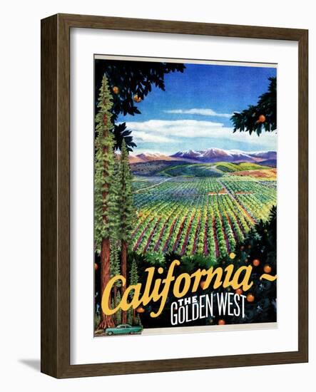 California - The Golden West-null-Framed Giclee Print