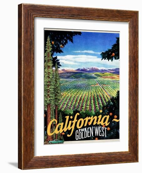 California - The Golden West-null-Framed Giclee Print