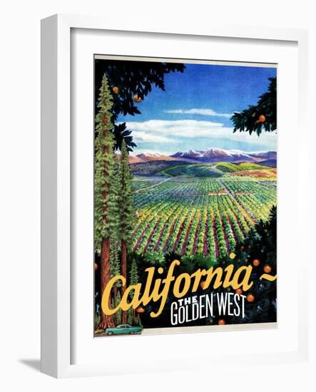 California - The Golden West-null-Framed Giclee Print