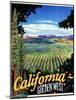 California - The Golden West-null-Mounted Giclee Print