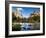 California, the Merced River, El Capitan, and Cathedral Rocks in Yosemite Valley-Ann Collins-Framed Photographic Print