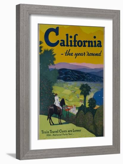 California the Year Round, Travel Poster-null-Framed Giclee Print