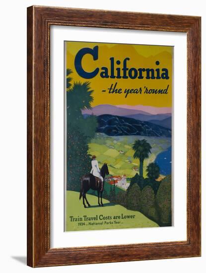 California the Year Round, Travel Poster-null-Framed Giclee Print