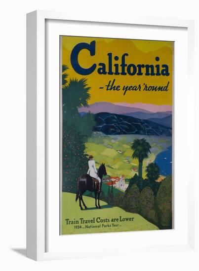 California the Year Round, Travel Poster-null-Framed Giclee Print