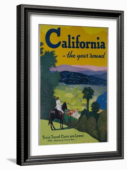 California the Year Round, Travel Poster-null-Framed Giclee Print