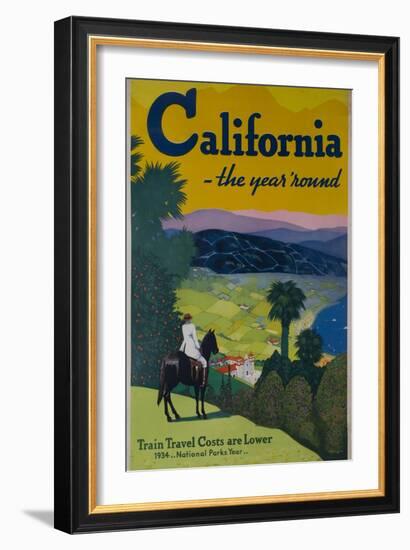 California the Year Round, Travel Poster-null-Framed Giclee Print