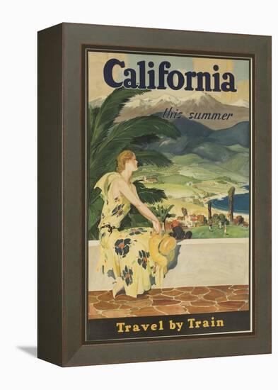 California This Summer Travel by Train-null-Framed Premier Image Canvas
