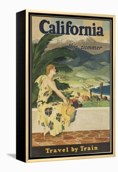 California This Summer Travel by Train-null-Framed Premier Image Canvas