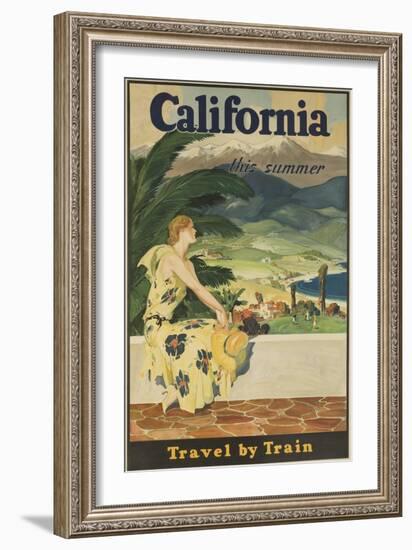 California This Summer Travel by Train-null-Framed Giclee Print