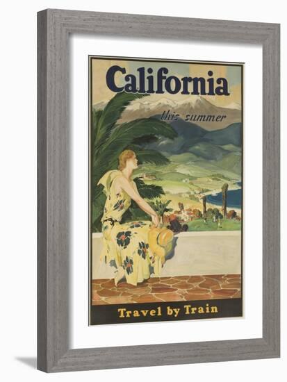 California This Summer Travel by Train-null-Framed Giclee Print