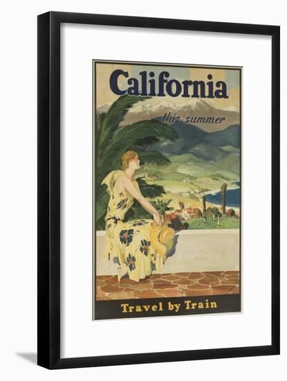 California This Summer Travel by Train-null-Framed Giclee Print