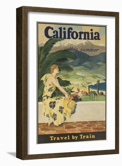 California This Summer Travel by Train-null-Framed Giclee Print