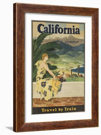 California This Summer Travel by Train-null-Framed Giclee Print