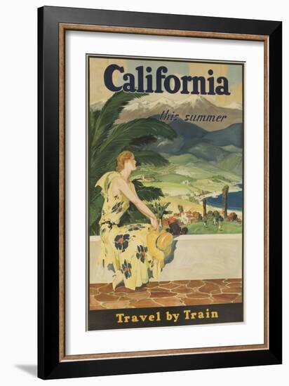 California This Summer Travel by Train-null-Framed Giclee Print