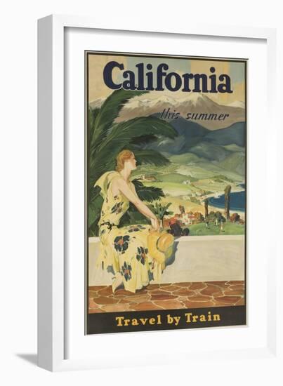 California This Summer Travel by Train-null-Framed Giclee Print