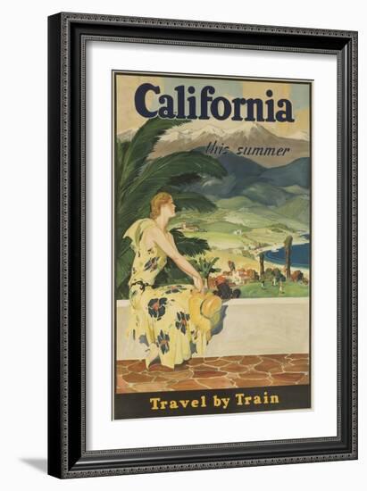 California This Summer Travel by Train-null-Framed Giclee Print