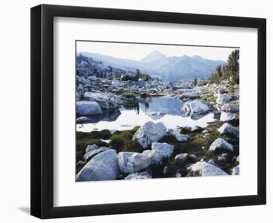 California,Twenty Lakes Basin, Glacial Till by Tarn, Hoover Wilderness-Christopher Talbot Frank-Framed Photographic Print