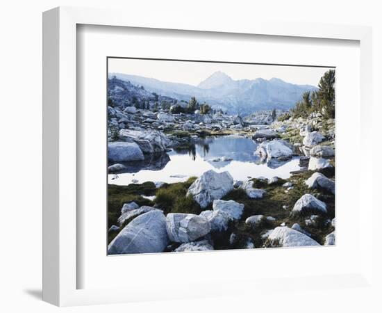 California,Twenty Lakes Basin, Glacial Till by Tarn, Hoover Wilderness-Christopher Talbot Frank-Framed Photographic Print