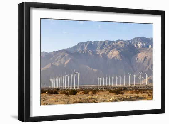 California, USA: A Huge Onshore Wind Farm Near Palm Springs / Desert Hot Springs-Axel Brunst-Framed Photographic Print