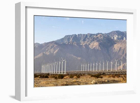 California, USA: A Huge Onshore Wind Farm Near Palm Springs / Desert Hot Springs-Axel Brunst-Framed Photographic Print