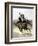 California Vaquero Galloping to Lasso a Steer, c.1800-null-Framed Giclee Print