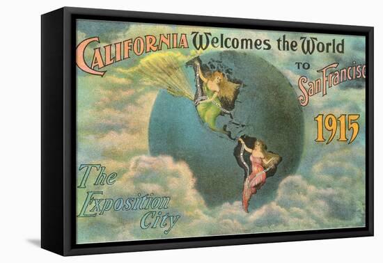 California Welcomes the World, San Francisco-null-Framed Stretched Canvas