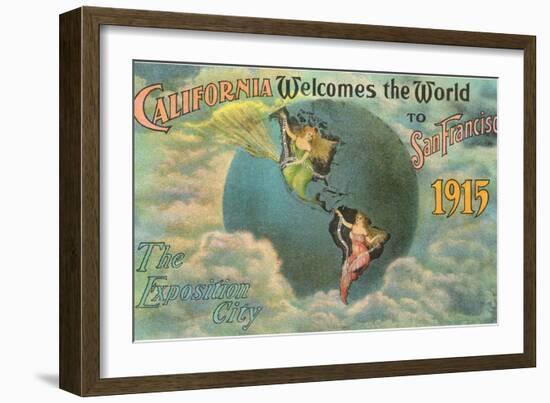 California Welcomes the World, San Francisco-null-Framed Art Print