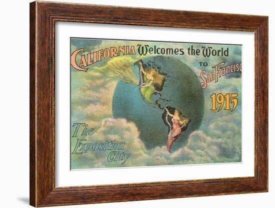 California Welcomes the World, San Francisco-null-Framed Art Print