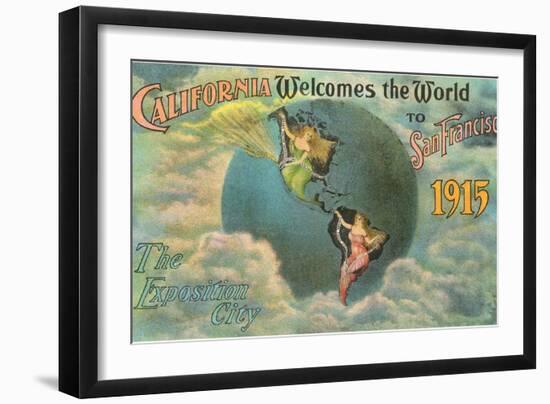 California Welcomes the World, San Francisco-null-Framed Art Print