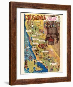 California - Wine Land of America' Giclee Print - Amado Gonzalez | Art.com