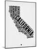 California Word Cloud 2-NaxArt-Mounted Art Print