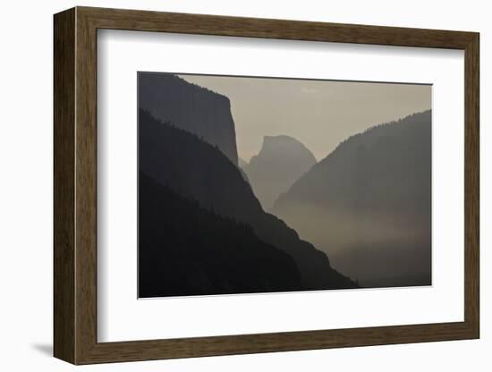 California, Yosemite National Park, Artists Point, El Capitan, Sentinel Dome-Bernard Friel-Framed Photographic Print