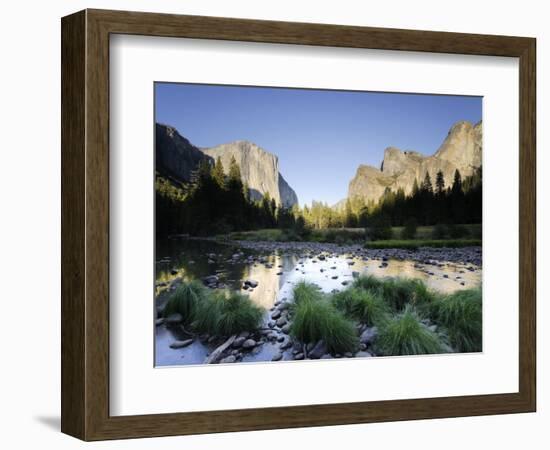 California, Yosemite National Park, Merced River, El Capitan and Valley View, USA-Michele Falzone-Framed Photographic Print