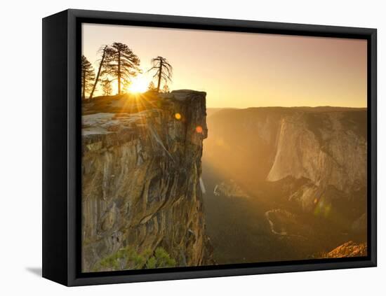California, Yosemite National Park, Taft Point, El Capitan and Yosemite Valley, USA-Michele Falzone-Framed Premier Image Canvas