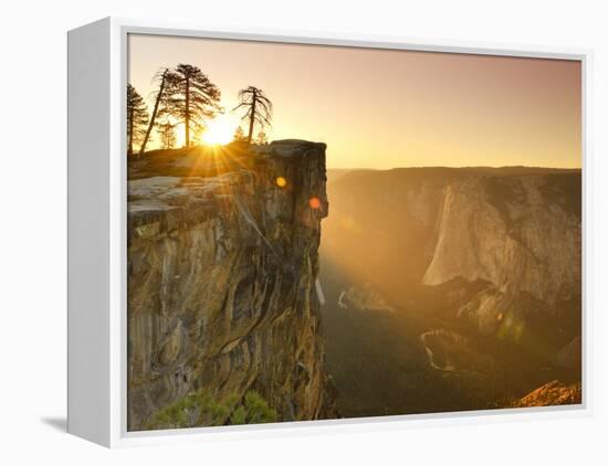 California, Yosemite National Park, Taft Point, El Capitan and Yosemite Valley, USA-Michele Falzone-Framed Premier Image Canvas