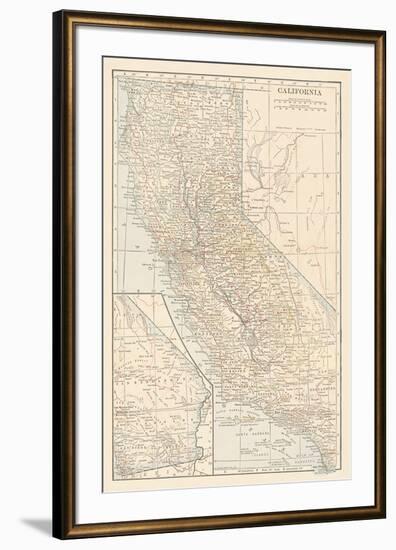 California-The Vintage Collection-Framed Premium Giclee Print