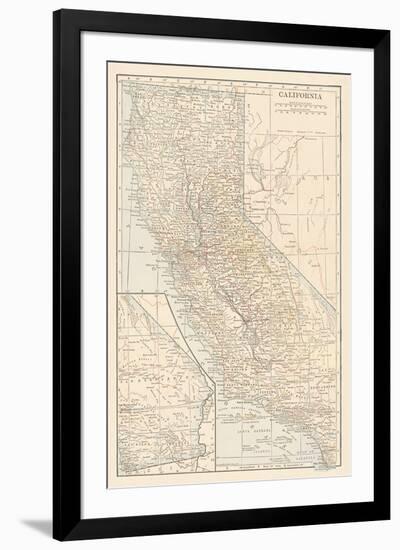 California-The Vintage Collection-Framed Premium Giclee Print