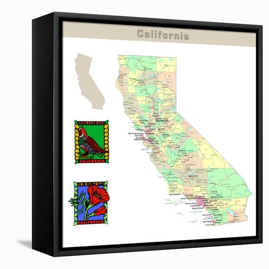 California-IndianSummer-Framed Stretched Canvas