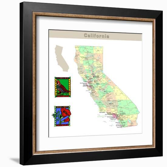 California-IndianSummer-Framed Art Print