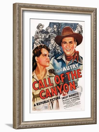 Call of the Canyon, Ruth Terry, Gene Autry, 1942-null-Framed Art Print