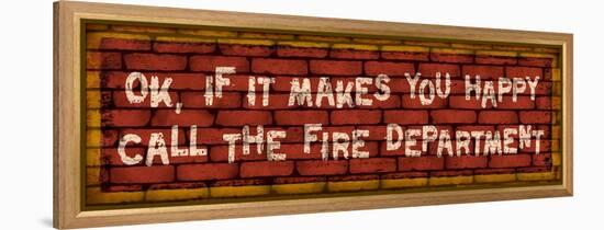 Call the Fire Dept-Kate Ward Thacker-Framed Premier Image Canvas