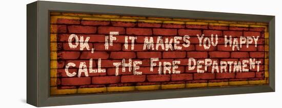 Call the Fire Dept-Kate Ward Thacker-Framed Premier Image Canvas