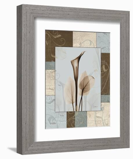 Calla Blue Brown 1-Albert Koetsier-Framed Art Print